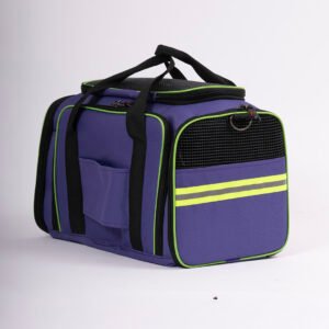 Plastik fileli Açılabilir Balkonlu Hawaii model Çanta Mor