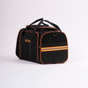 Plastik fileli Açılabilir Balkonlu Hawaii model Çanta Siyah