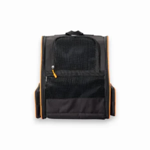 Yıkanabilir Kedi ve Köpek Çantası Plastik Fileli Piramit Model – Siyah