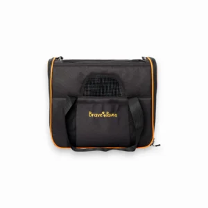 Kare Model Dayanıklı Plastik Fileli Kedi ve Köpek Taşıma Çantası Siyah