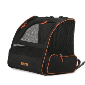 Piramit XL Model Kedi ve Köpek Taşıma Çantası Siyah