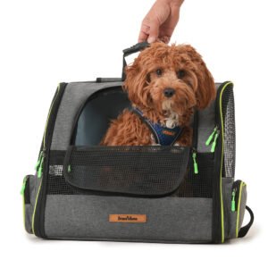 Piramit XL Model Kedi ve Köpek Taşıma Çantası Gri